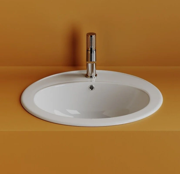 Раковина Ceramica Nova Sun 56.5 см встраиваемая CN6079 (детальная фотография), 55 см