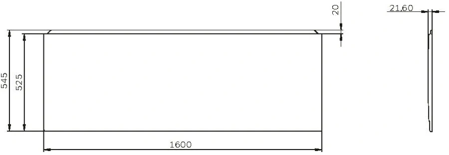 Передняя панель Am.Pm X-Joy 160 см белая W94A-160-070W-P (детальная фотография), в наличии index_1