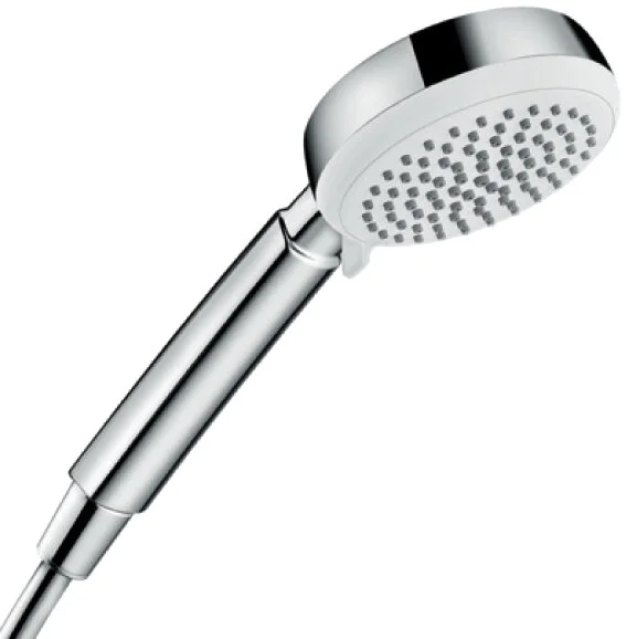 Душевой гарнитур Hansgrohe Crometta 100 с регулируемым держателем ручного душа 26657400 (детальная фотография), душевые гарнитуры
