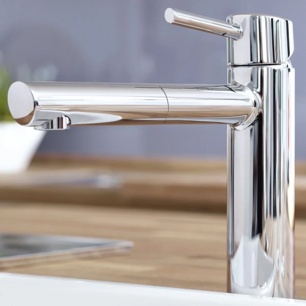 Смеситель для кухни, хром, Grohe Concetto 31129001 (детальная фотография), современные, hi-tech
