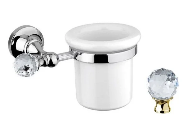 Стакан для ванной Cezares Olimp бронза, с кристаллом Swarovski OLIMP-TUM-02-Sw (детальная фотография), в наличии