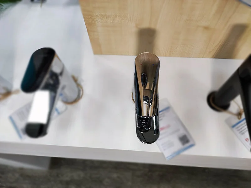 Смеситель для раковины Hansgrohe Vernis Shape хром 71561000 (детальная фотография), однорычажные, двухрычажные