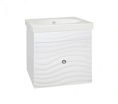 Тумба под раковину подвесная Style Line Вероника 57 см белая