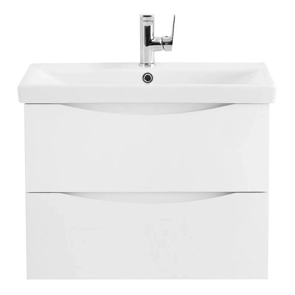 Тумба под раковину подвесная BelBagno Marino 70 см bianco opaco MARINO-CER-700-2C-SO-BO-P (детальная фотография)