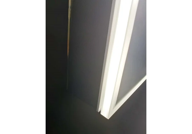 Зеркальный шкаф с подсветкой Акватек 120 см стеклянные полки AQ7129-MLC (детальная фотография), навесные