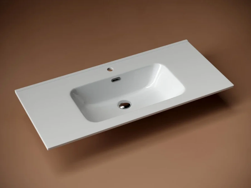 Раковина Ceramica Nova Element CN7003 101 см накладная (детальная фотография), встраиваемые (в столешницу), пристенные