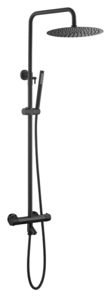 Душевая стойка Boheme Uno черная 468-T-B (детальная фотография)