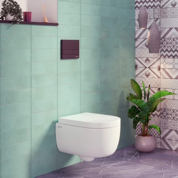 Унитаз с инсталляцией BERGES Ego кнопка черная 043232 (детальная фотография), нет в наличии index_1