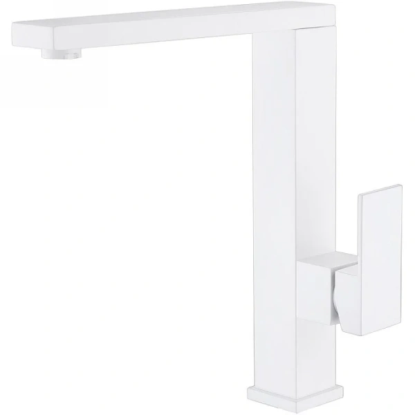 Смеситель для кухни Abber Daheim белый матовый AF8214W (детальная фотография)