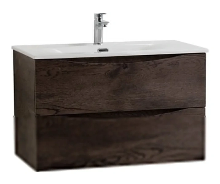 Тумба под раковину подвесная BelBagno Marino-Cer-N 80 см Rovere Nature Grigio MARINO-CER-N-800-2C-SO-RNG-P (детальная фотография), современная, hi-tech