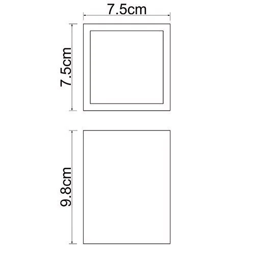 Стакан для ванной WasserKRAFT Leine для зубных щеток K-3828 (детальная фотография), современные, hi-tech