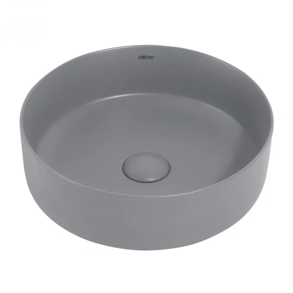 Раковина Abber Bequem 36 см серая матовая AC2108MG (детальная фотография)