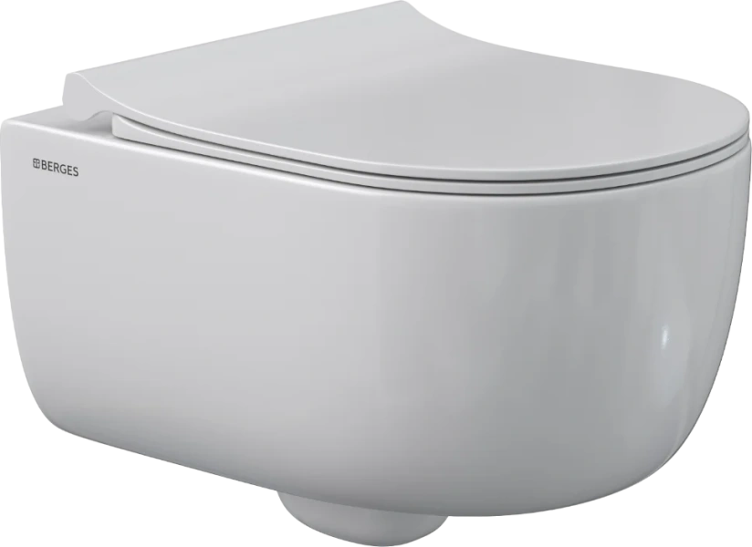 Унитаз с инсталляцией BERGES Ego кнопка черная 043232 (детальная фотография), с инсталляцией index_3