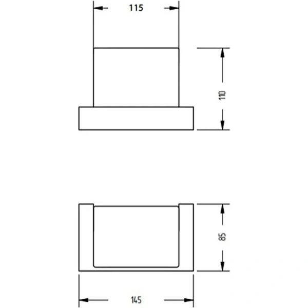 Стакан для ванной Migliore Kvant настенный 30232 (детальная фотография), современные, hi-tech