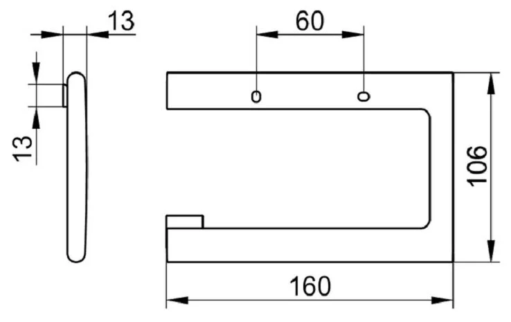 Бумагодержатель для ванной Keuco Edition 400  11562 010000 (детальная фотография), современные, hi-tech