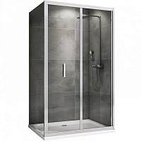 Душевой уголок Abber Sonnenstrand 100x85 см профиль хром