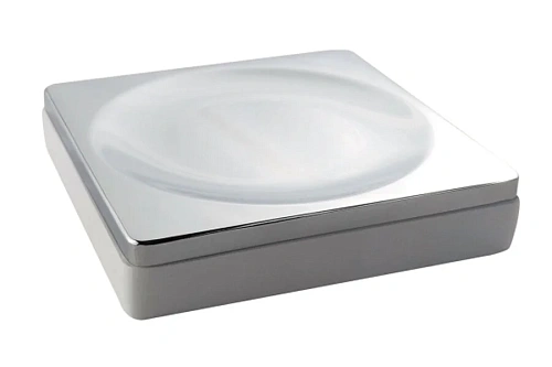 Мыльница Boheme белая/хром - фото 2