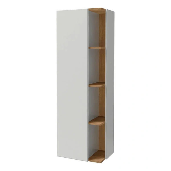 Шкаф-пенал подвесной Jacob Delafon Terrace 50 см левый белый блестящий EB1179G-G1C (детальная фотография), 50 см