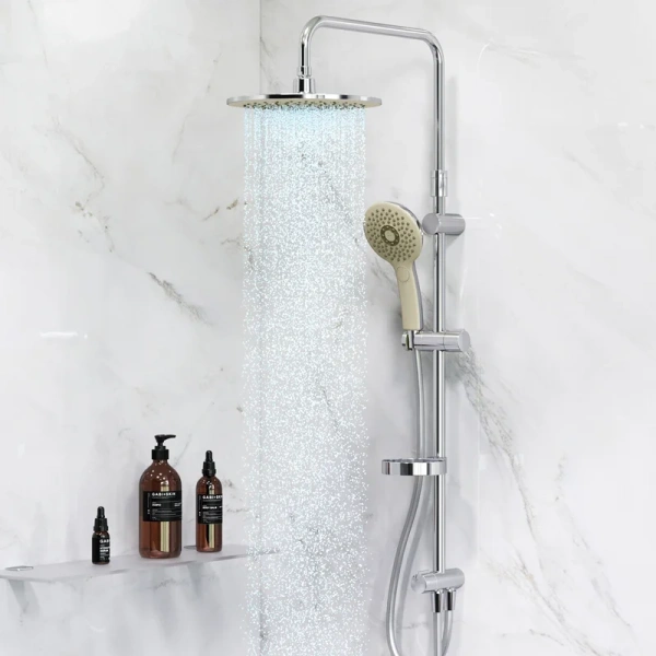 Душевая стойка Am.Pm Inspire 2.0 хром F0750A100 (детальная фотография), настенные