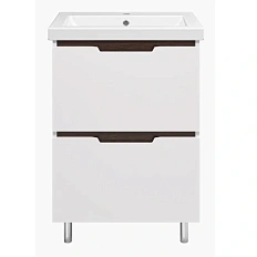 Тумба под раковину напольная Misty Лайм 60 см белая