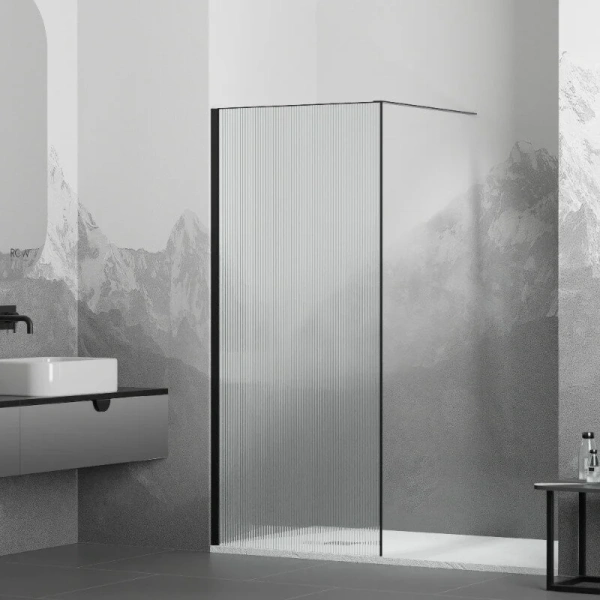 Душевая перегородка RGW Walk In WA-08B 100 см профиль черный 06100810-154 (детальная фотография)