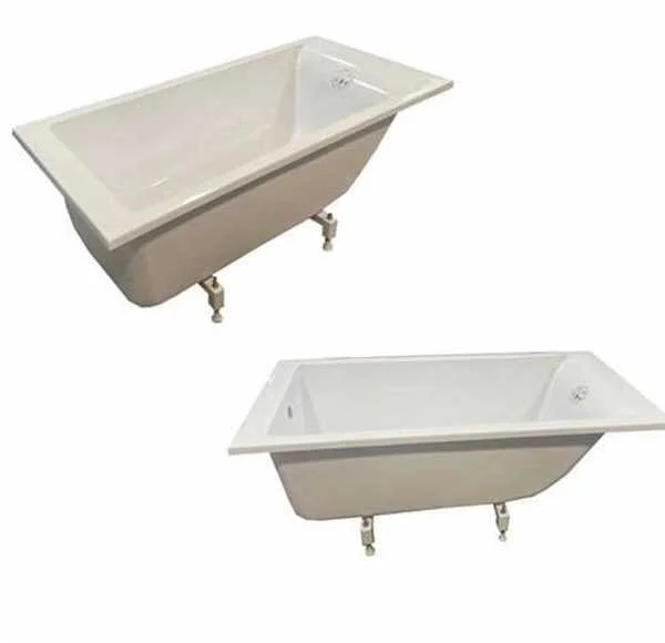 Ванна из литьевого мрамора Radianse Лазурь 140 x 70 см, белый, Лазурь R-1400/700 (детальная фотография), прямоугольные