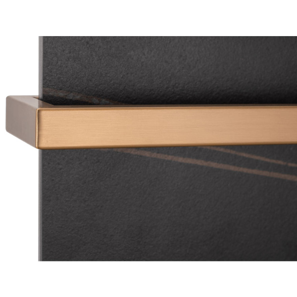 Полотенцесушитель электрический Black&White Moon 40x80 см коричневый мрамор с золотом 38900 (детальная фотография), лесенка, вертикальные