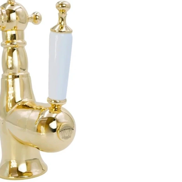 Смеситель для биде Migliore Oxford золото 19161 (детальная фотография), с поворотным изливом