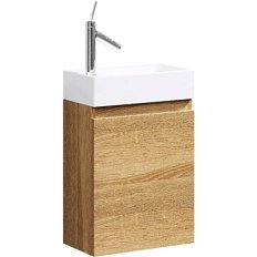 Тумба под раковину подвесная Aqwella Леон-МР 40 см дуб сонома