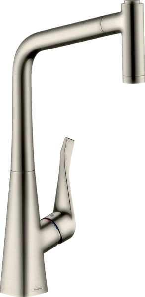 Смеситель для кухни Hansgrohe Metris сталь 14780800 (детальная фотография)