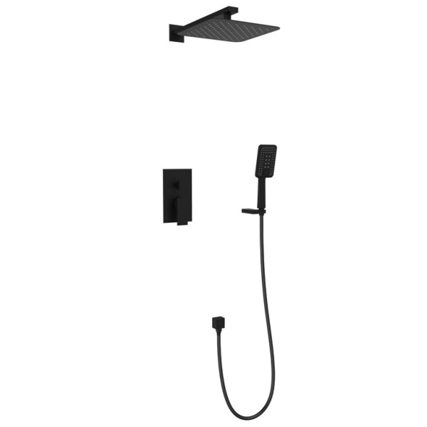 Душевой комплект ALTROBAGNO Lamberto 040105 черный матовый ALTROBAGNOLamberto040105MB (детальная фотография)