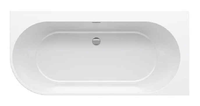 Ванна акриловая Ravak Freedom Corner L/P 170 x 80 см, пристенная, белая, слив-перелив черный, левая/правая XC00100042 (детальная фотография), современныe, hi-tech