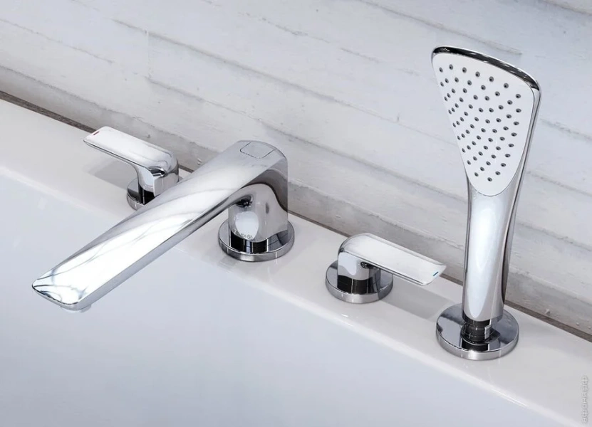 Смеситель для ванны Kludi Ameo хром 414240575 (детальная фотография), для ванны