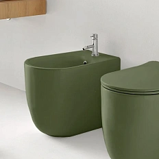 Биде напольное Kerasan Nolita Verde Muschio