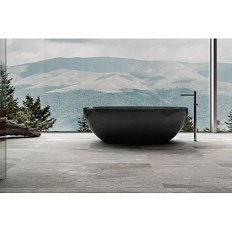 Ванна из полиэфирной смолы Vincea 170x75 см черная