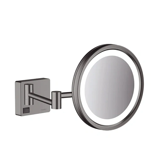 Зеркало с подсветкой Hansgrohe AddStoris шлифованный черный хром - фото 2
