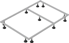 Каркас для поддона Jacob Delafon Tolbiac 120x80 см серый