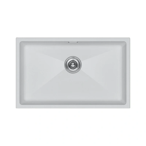 Мойка для кухни Paulmark Lumi 74 см белая матовая LU74-WH (детальная фотография)