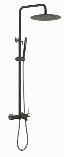 Душевая стойка Boheme Uno черный/хром - фото 6