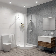 Душевой уголок Niagara Nova 90x90 см полукруглый