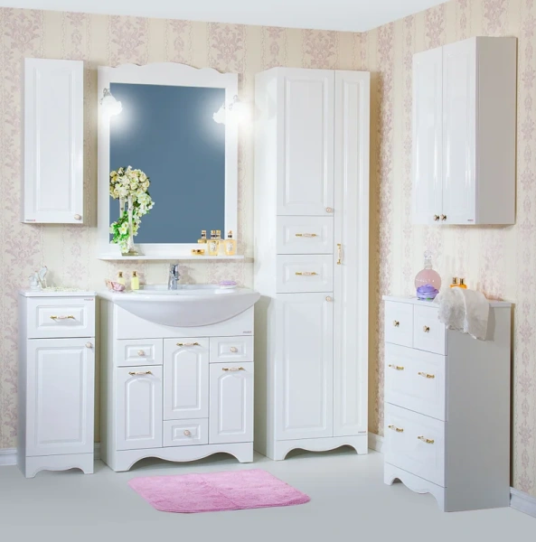 Шкаф для ванной Бриклаер Анна 32 R/L (детальная фотография), нет в наличии