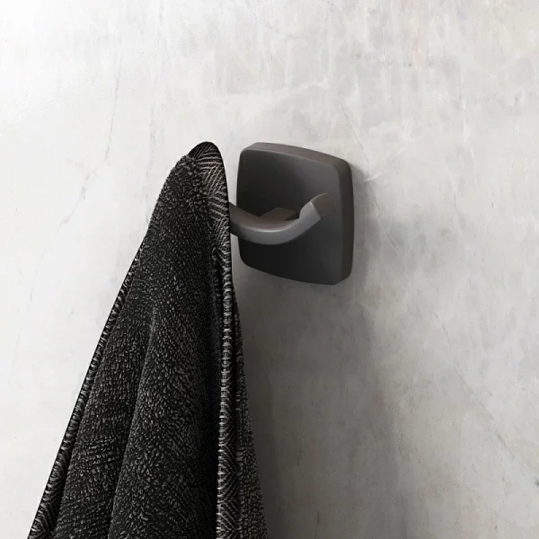 Душевой уголок Am.Pm Gem 80x80 см черный с душевой стойкой WK90EM (детальная фотография), стеклянные, угловые, без поддона