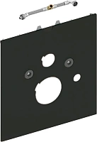 Нижняя стеклянная панель для установки унитаза-биде Geberit Sela, цвет черный, Tece TECElux 9650108