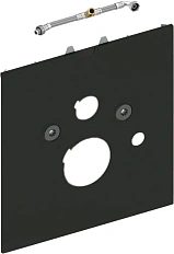 Нижняя стеклянная панель для установки унитаза-биде Geberit Sela, цвет черный, Tece TECElux 9650108