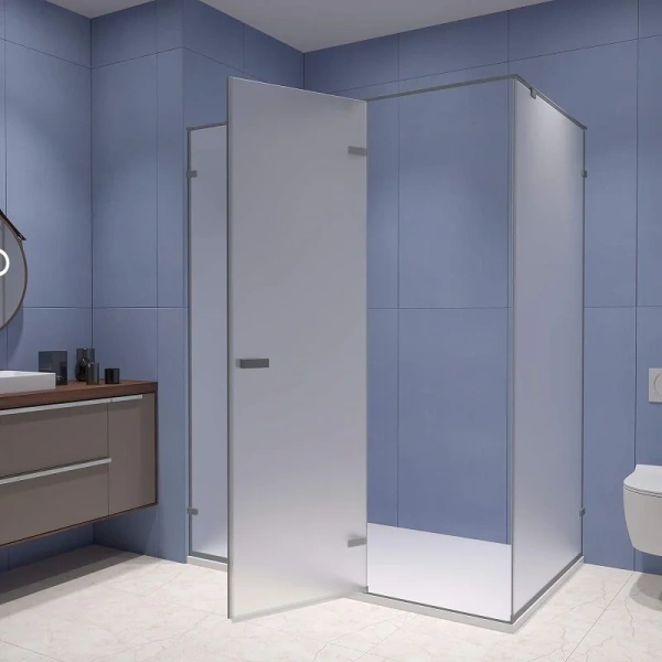 Душевой уголок RGW Stilvoll SV-040Gr 120x80 см профиль серый, стекло матовое 353204028-210 (детальная фотография), современные, hi-tech