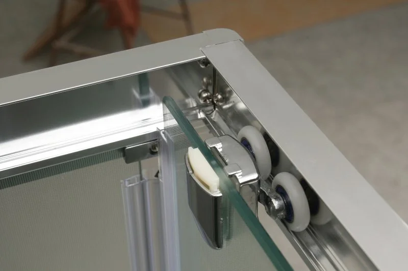 Душевой уголок BelBagno Uno-195 90х70 см стекло прозрачное UNO-195-AH-2-90/70-C-Cr (детальная фотография), современные, hi-tech