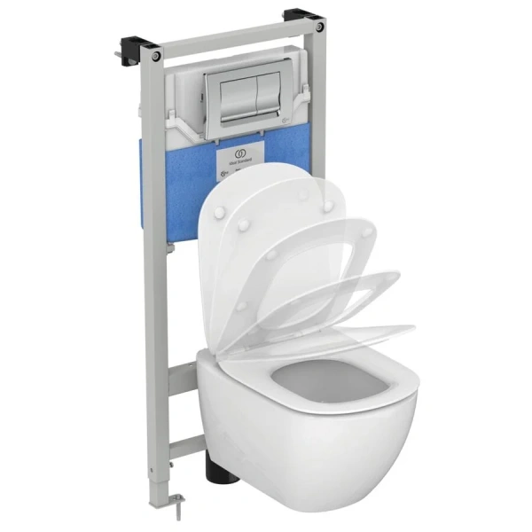 Клавиша смыва Ideal Standard ProSys Solea хром R0108AA (детальная фотография), слив эконом-стандарт с двумя клавишами