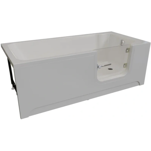 Акриловая ванна Радомир Грасс 2 1-01-0-1-1-335/1-01-0-2-1-335, 168 х 80 см, L/R, каркас, слив-перелив в комплекте, белая (детальная фотография)