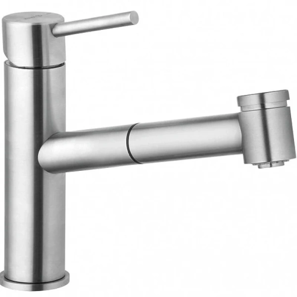 Смеситель для кухни Kludi Steel из нержавеющей стали 44851F860 (детальная фотография), современные, hi-tech