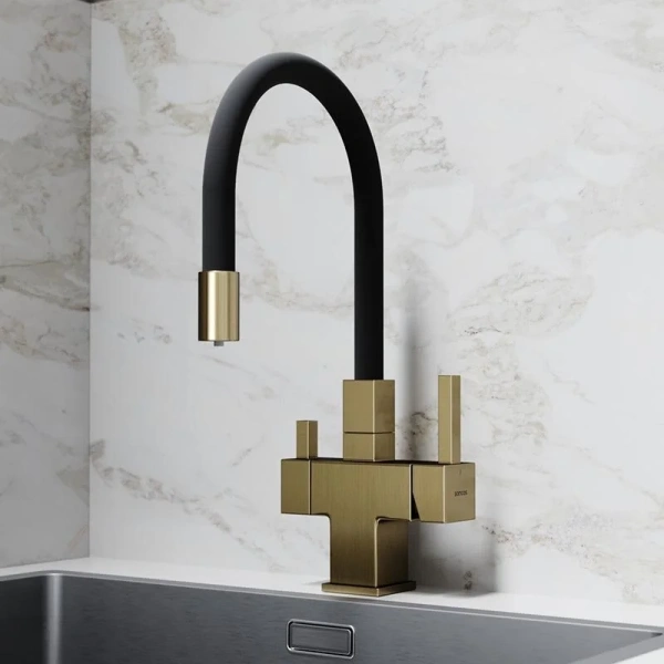 Смеситель для кухни Sancos Arno золото SC4005BG (детальная фотография), на мойку, на столешницу